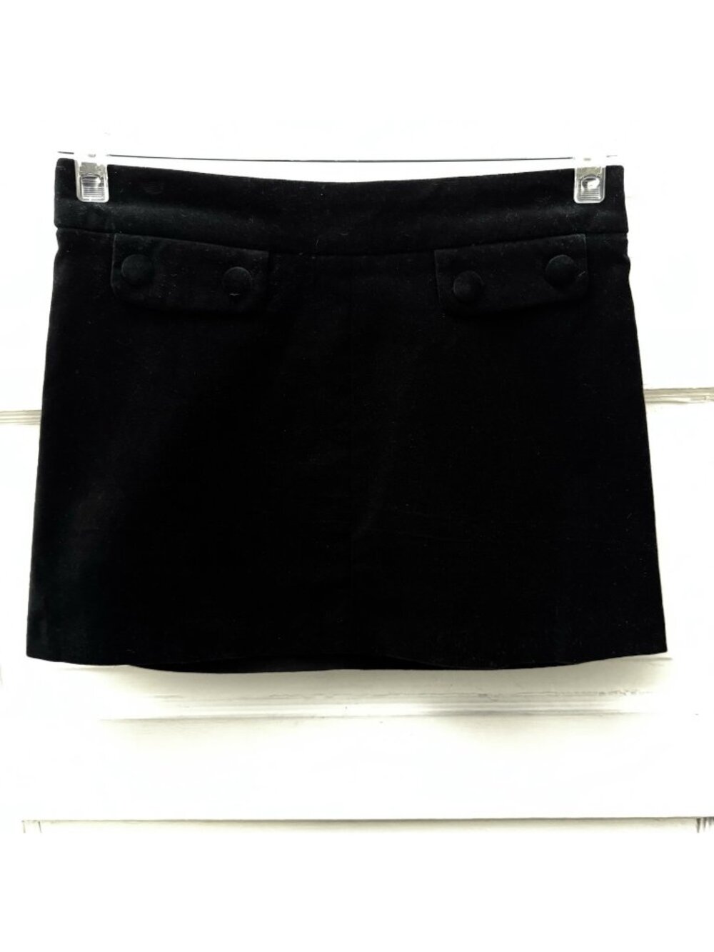 Behnaz Sarafpour for Target Juniors Black Velvet Mini Skirt Size 3